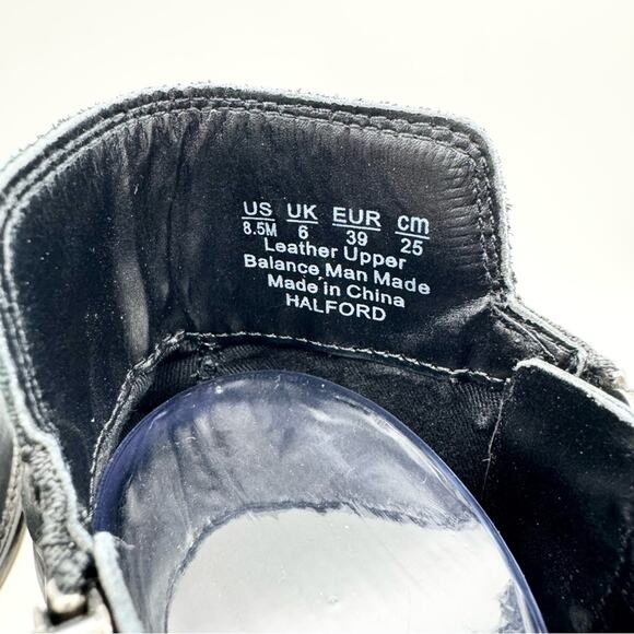 Franco Sarto Women's Halford Zip Ankle Bootie Black Size 8.5 Moto Boho Office - Picture 10 of 11